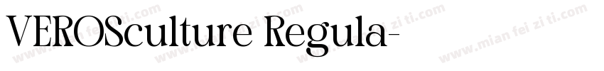 VEROSculture Regula字体转换